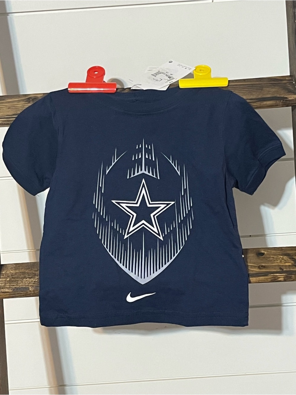 NFL Kids' Navy Tee with White Dallas Star Graphic